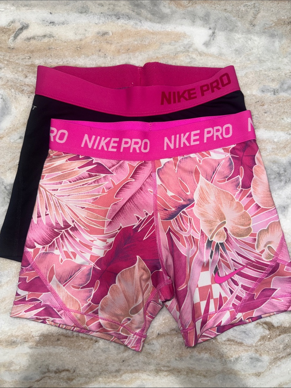 Nike PRO size small and MEDIUM super cute. both amazing!